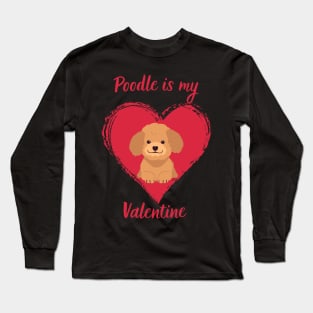 Poodle Valentine Long Sleeve T-Shirt